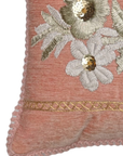 Rosewater Silverlace Chenille Cushion – 14x20 Inches