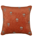 Terracotta Bloom Velvet Cushion