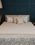 Pano Bed Spread Beige Chambray Cotton