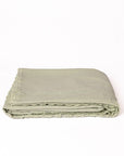 Mint Green Bed Cover Cotton Slub