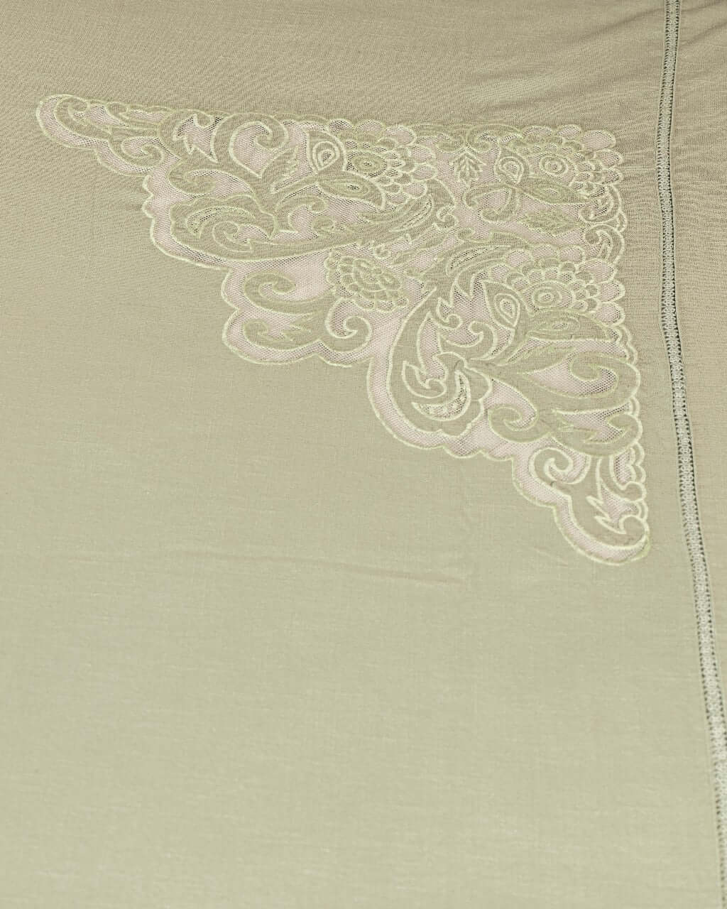 Mint Green Bed Cover Cotton Slub