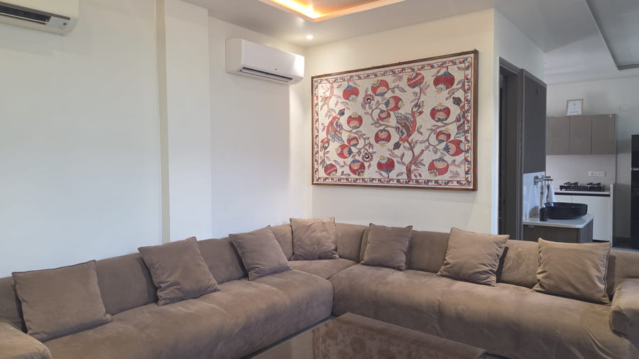 The Blue Knot piece in a customer home